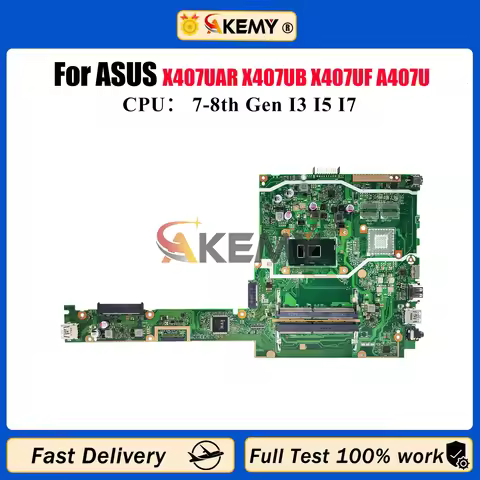 X407UAR Laptop Motherboard For ASUS X407U Y4000U A407U F407U X407UA X407UB X407UAR X407UBR X407UF X4