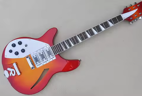 Left Handed 6 Strings Electric Guitar High Quality Sunburst Style Three Piece Pickup Guitarra Offer 