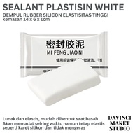 PUTIH (Plast) Mifengjiaoni White Plasticine Rubber Putty - Rubber Silicon Sealant Filler White Night Crack Elastic Waterproof