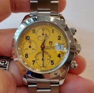 Tudor  Chrono 79280P  芥棘黃面盤配蠔式板帶  計時錶