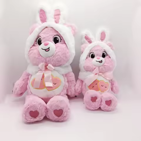 Care Bears Turn Into Rabbit Plush Toys Cartoon Animals Care Bear Stuffed Soft Dolls Toys Girl Boys G