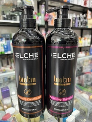 Cặp Dầu Gội Xả Phục Hồi Kèm Biotin :ELCHE 800ml x2