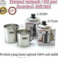 Oil storage Shuma Stainless steel Oil Pot/ Oil filter/