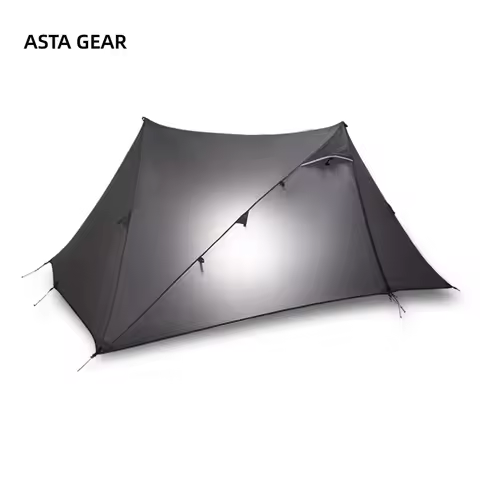 ASTA GEAR Yun Chuan 1P/2P Double-sided Silicon Poleless Tent Camping Ultralight Waterproof Double A-