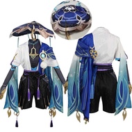 Wanderer Cosplay Costume Full Set with Hats Scaramouche Cosplay Costume Balladeer Cosplay Kimono Hal