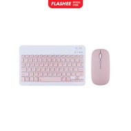 Flashee Keyboard Mouse Set Wireless Bluetooth Kyboard Mini Portable Hp Laptop Tablet