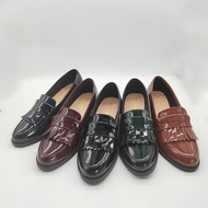 5 Colors Large Size 36-41 Braddock Small Leather Shoes British Style Flat Slip-On JK Preppy Style So