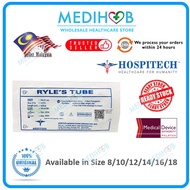 HOSPITECH Ryles Stomach Tube (Adult Feeding Tube) - Sizes ( 8 / 10 / 12 / 14 / 16 / 18 ) (2028)