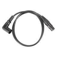 Right Angle Male to Female XLR Cable Microphone Cord DMX Signal Wire Cord for Equilibrium / Mixer / 