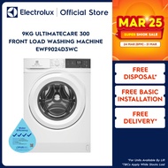Electrolux EWF9024D3WC 9kg UltimateCare 300 Front Load Washing Machine with 2 Years Warranty