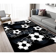 4x6 Feet Soccer Rug for Boys - Washable Non-Slip Football Themed Play Mat for Kids Bedroom, Living R
