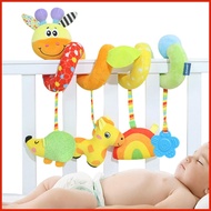 Stroller Activity Toy Plush Giraffe Squeaky Pram Crib Mobile Toy Interactive Sensory Activity For Ba