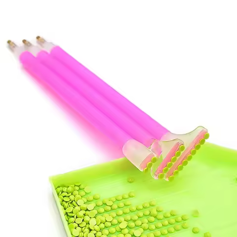 3pcs Diamond Paint Water Diamond Pick up Pen Three Beads Six Beads Nine Beads DIY Quick Paste Gemsto