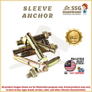 SLEEVE ANCHOR 3/8''x3'' (2PCS) /EXPANSION BOLT IRON WALL PLUG/ METAL WALL PLUG/ WALL PLUG BESI
