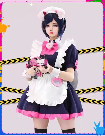 2025 Anime Akiba Maid War Wahira Nagomi Cosplays Wahira Nagomi/Mannen Ranko S-XL Maid Cos Dress Fema