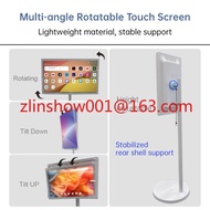 

 Free Standing Tv 21.5 Inch Touch Screen Portable Tv Smart Mobile Display Rechargeable 360 Rotatin