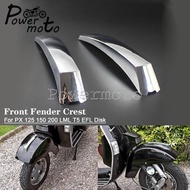 Scooter Chrome Retro ABS Front Mudguard Fender Trim Crest For PX 125 150 200 LML T5 EFL Disk Motorcy