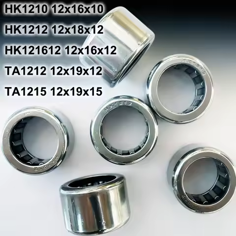 Drawn Cup Needle Bearing HK1210 HK121610 12x16x10 HK1212 12x18x12 HK121612 12x16x12 TA1212 12x19x12 