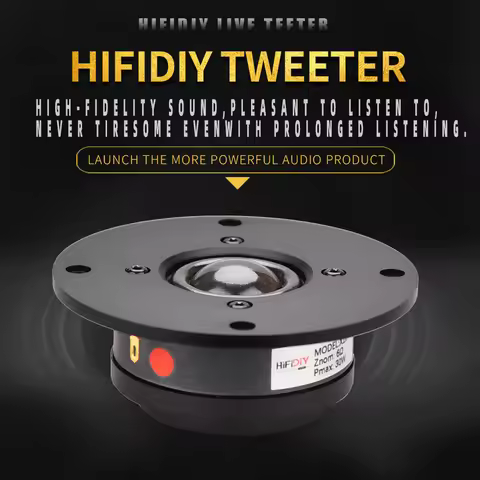 HIFIDIY LIVE X1II 4 inch 4.5 Tweeter Speaker Unit aluminum panel transparent Silk membrane 6OHM30W T