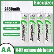 / /Energizer Rechargeable Batteries: AA(2450mAh)/AAA(900mAh) 1.2V NiMH for Electronics & Toys.