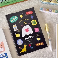 Picture planner 2026 B6 size - Colored core, month & week planner, diary notebook