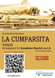 Saxophone Quartet "La Cumparsita" tango (score) Gerardo Matos Rodríguez