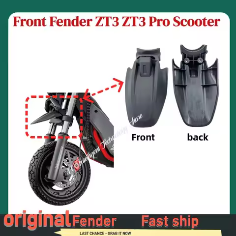 Original Front Fender Scooter Part For ZT3 Pro ZT3 Electric Scooter KickScooter Mudguard Plastic Acc