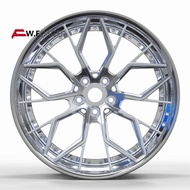 18 19 20 21 22 Inch 2-piece Forged Wheels 5x112 5x120 5X114.3 for Porsche Paramela Cayenne Passenger