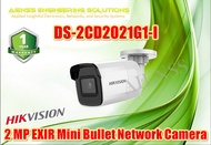 DS-2CD2021G1-I HIWATCH HIKVISION 2 MP EXIR Mini Bullet Network Camera CCTV CAMERA 1YEAR WARRANTY