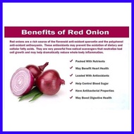 SIBUYAS NA PULA - RED ONION ( HALF KILO - 500GRAMS)