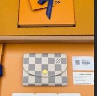 👏Louis Vuitton Rosalie 零錢包 白色棋盤格 N61276 全實拍 📸 📸100% new🎁LV 錢包 卡包 零錢包 Wallet，Coin Purse，Card Holder 生