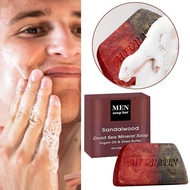 Men's Soap Agarwood Soap For Men Facial Cleansing Soap, Bathing Soap Two-tone Handmade Soap V7s7