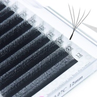 0.07mm Bulu Mata Cantuman Semanggi Lima Daun Lembut Asli Lebat 5D Kecantikan Mekar Bulu Mata Selebri
