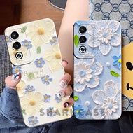 [SHARKCASE] Case For OPPO A3 Pro 5G A3 NFC A3X Modern Flower Motif - Oppo A3 Pro Casing - Oppo A3 Pr