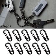KHJ 2/4pcs D Carabiner MIni Aluminum Alloy Outdoor Hook  EDC Gear Camping Keyring