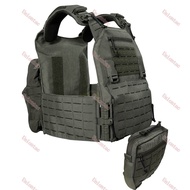 1000D Nylon Laser Cut Molle Quick Release Vest Plate Carrier With Molle Pouch Storage Bag And Mini H