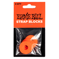 Ernie Ball P05620 Strap Blocks Red 4-Pack
