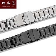 Stainless Steel Watch Strap Dissai Steel Bracelet Solid Stainless Steel Bracelet Suitable for Shanghai West Iron City Seiko Double Safety Buckle