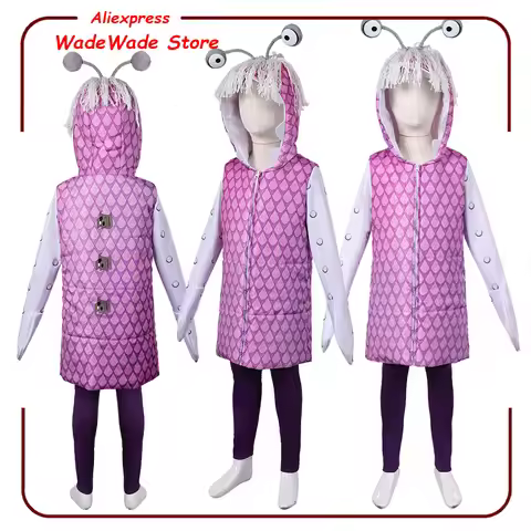 Kids Boys Cartoon Monsters Boo Cosplay Hooded Coat Pants Costume 2025 Anime Inc Clothing Hoodie Hall