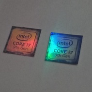 stiker laptop intel core i7 9th gen series hologram 