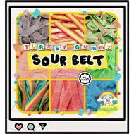 🔥BEBETO Halal Sour Belt [100g/300g/500g]  Jelly Masam Sour Blast🔥High Quality Gummy Candy Vegan
