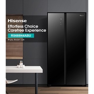 HISENSE 620L SBS INV FRIDGE (BLACK) RS688N4ABU