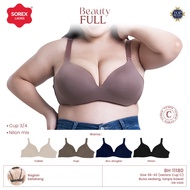 ZG43WL Sorex Beauty Full Bra Foam Big Cup Wire Free Hook 3 Cup C BH 11180