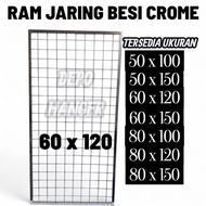 60 x 120 RAM IRON NET CHROME FRAME SIZE 60 X 120 DISPLAY ACCESSORIES