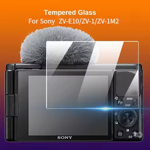 Tempered Glass Protector Cover for Sony ZV1/ZV-1 II ZV1II/ZV-1F ZV1F/ZV-E10 ZVE10 Vlog Camera Displa