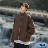 Stylish Men Must-Have European American Street Trendy Loose Motorcycle Clothing PU Leather Jacket Au