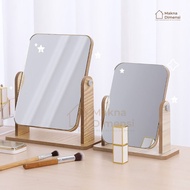 Meaning of Dimensions - Aesthetic Wooden Makeup Table Mirror, 180 Rotatable Makeup Mirror Portable S