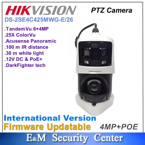 Original Hikvision DS-2SE4C425MWG-E/26 DarkFighter TandemVu 6+4MP 25X ColorVu IR Acusense Network Sp