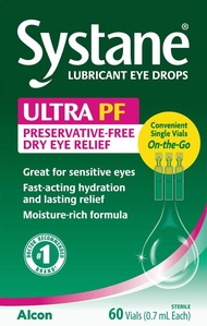 Ultra Lubricant Eye Drops Preservative-Free Vials, 0.7mL- 60 Count Box- Value Size (Pack of 2) = 120