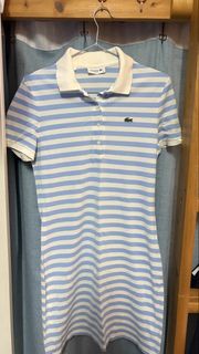 Lacoste 條紋修身 Polo 裙